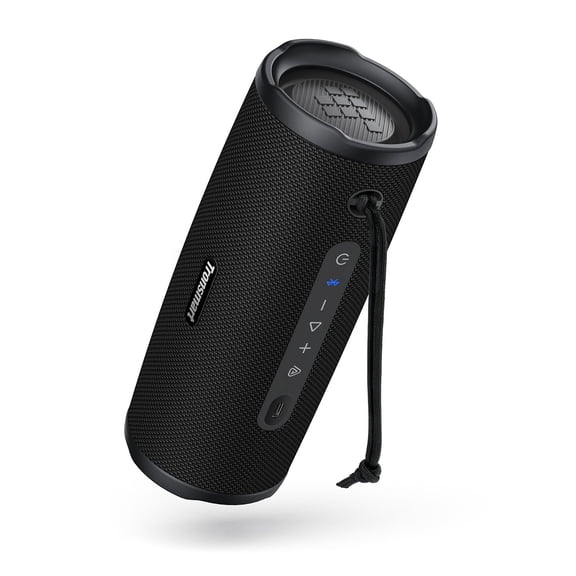 Tronsmart Mirtune C3 Plus Portable Bluetooth Speaker, IPX7 Waterproof, Auracast Multi-Speaker Sync, App Custom EQ, Detachable Lanyard for Camping Beach Pool,Black