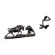 thumbnail image 1 of Escultura abstracta de animal pensante, figura decorativa de colección, obra de arte para escritorio, estante, regalo de cumpleaños, estilo Feng Shui, 1 of 8