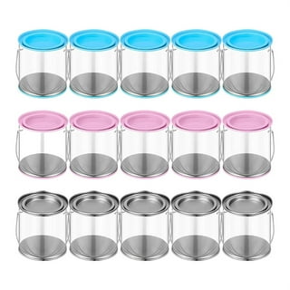 20pcs Mini Plastic Paint Cups With LIDS,bulk Paint Container Cans, Clear  Paint Storage Cans, Art,DIY Crafts