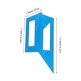 thumbnail image 2 of unbranded Aluminum Right Angle Ruler Blue 1Pack Meant for Marking and Drawing by Professionals, 2 of 6