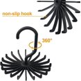thumbnail image 3 of SUNTRADE 4PCS 360 Degrees Rotating Scarf Tie Hanger 20 Hooks Folding Adjustable Twirl Tie Rack Organizer, 3 of 7