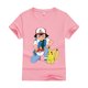 thumbnail image 1 of Camiseta de Anime Kawaii para niños y niñas, camisa de algodón de Pikachu, manga corta, ropa informal, gótica, Harajuku, Y2k, novedad, 1 of 1