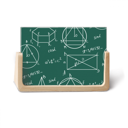 Geometric Mathematical Formula Calculus Photo Wooden Photo Frame Tabletop Display