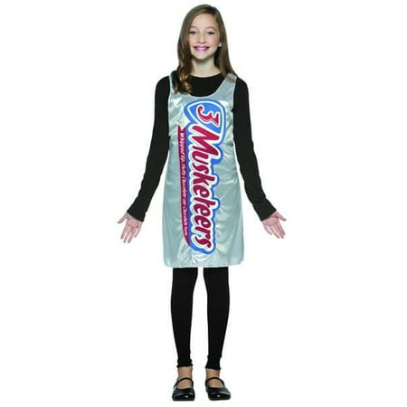 3 Musketeers Chocolate Candy Bar Wrapper Tank Dress Costume Teen Teen
