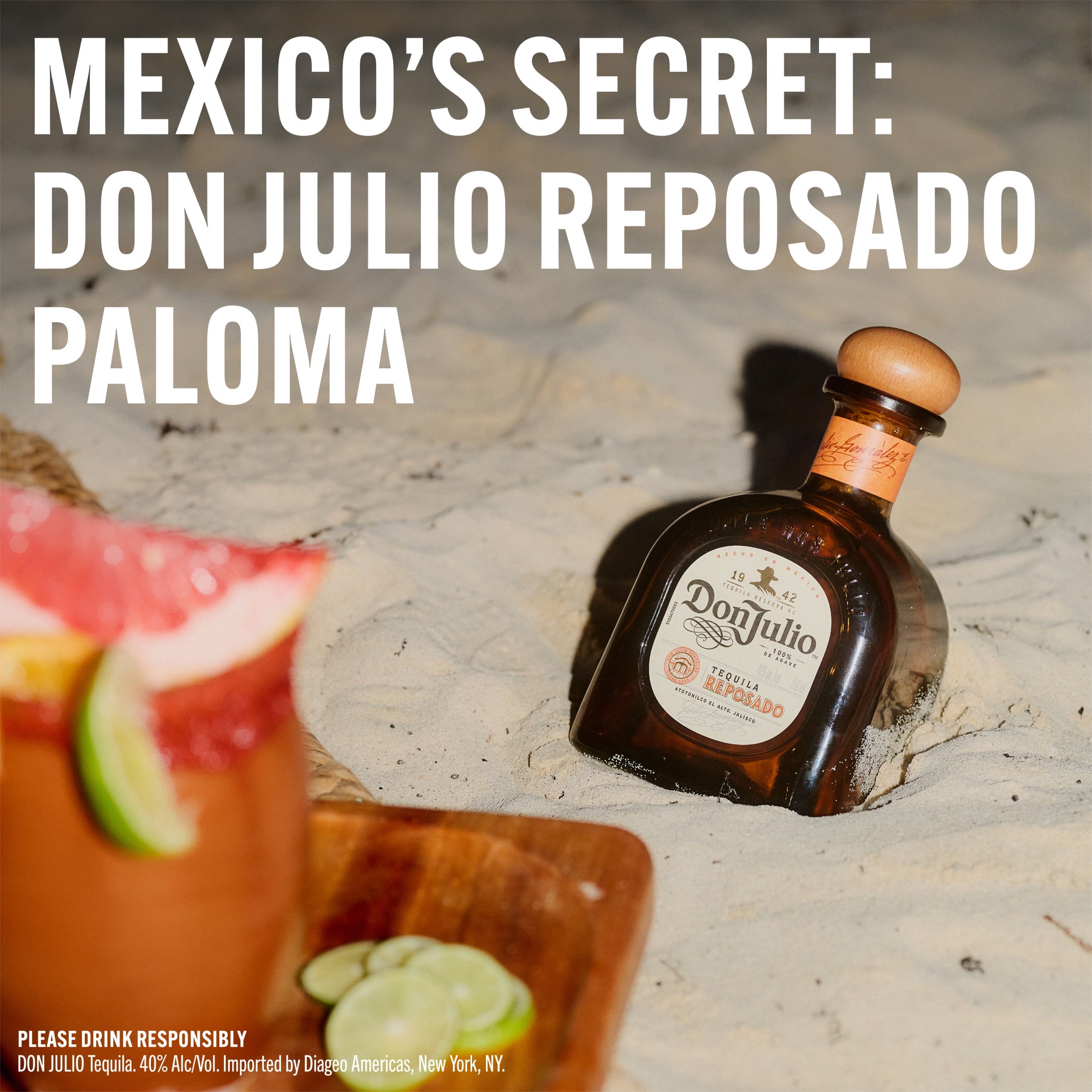 Don Julio Reposado Tequila, 750 mL, 40% ABV
