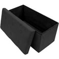 thumbnail image 2 of Sorbus Coffre-Banc de Rangement avec Banc Ottoman Pliable/rabattable avec Housse, Petit, 2 of 5