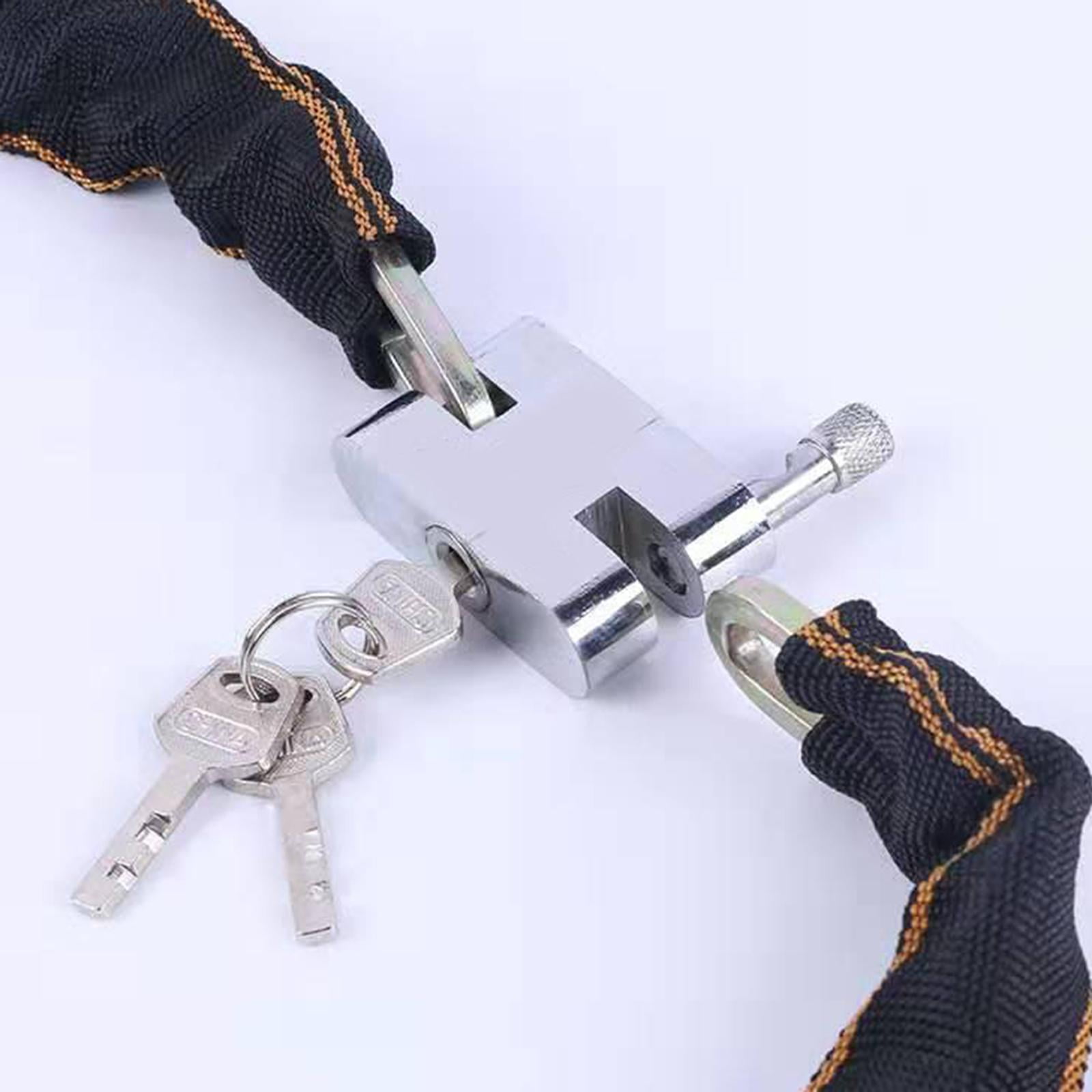DimyFew Bike Chain Lock Scooter Heavy Duty Security Lock Motorcycle Gate Fence Link Lock 110cm
