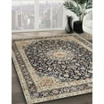 thumbnail image 3 of Ahgly Company Machine Washable Indoor Rectangle Traditional Western Charcoal Gray Area Rugs, 7' x 10', 3 of 7