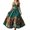 Green, variant on Summer Maxi Dress for Women Loose Fit Floral Print Sleeveless Strap V Neck Casual Beach Vacation Sundress Size L