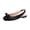 Black, variant on Women's Slingback Flats Bow Comfortable Square Toe Flats for Women Dressy Slip On Casual Work Office Party Flats Dress Shoes Saffron 6.5 Wide
