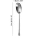 thumbnail image 3 of Aparatos de cocina, Accesorios de cocina, Utensilios de cocina, Utensilios de cocina Cuchara de café de acero inoxidable para té helado Cuchara de café de mango largo Cuchara de té resistente Cuchara, 3 of 6