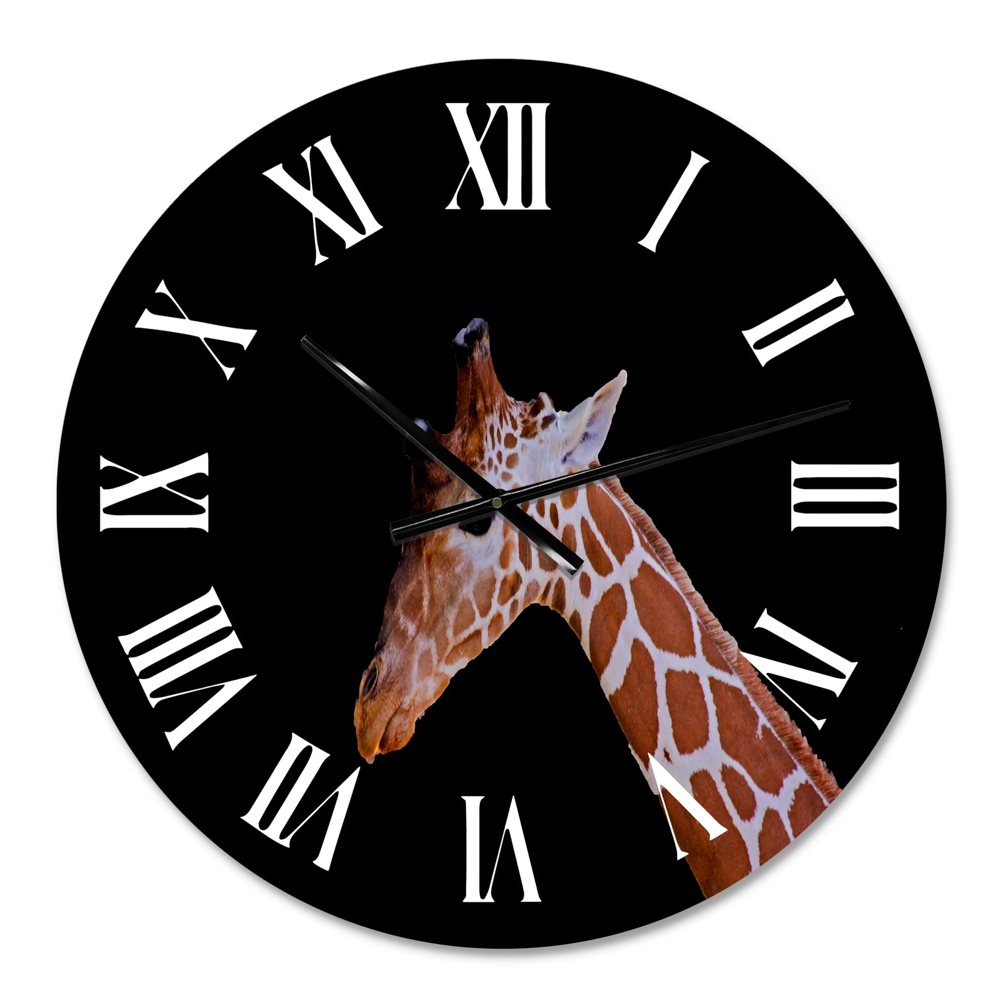 Designart 1 in Quartz Farmhouse Wall Clock