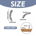 thumbnail image 4 of GKNET 100pcs Curved Tube Spacer Beads Alloy Antique Silver Filigree Long Bead 36.5x6mm, 4 of 7