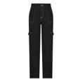 thumbnail image 6 of Aueoeo Women's Jeans, Womens High Waisted Straight Leg Jeans with Pocket Cargo Pants Workwear Denim Pants, 6 of 8
