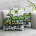 thumbnail image 3 of Just a Kid Who Loves Funny Garbage Truck Boys Throw Pillow, Multicolor, 3 of 7