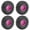 Pink, variant on Set of 4 Remote Control Wheel Tires for Crawlers Car Model Rubber Wheel Tires for Remote Control Accessories