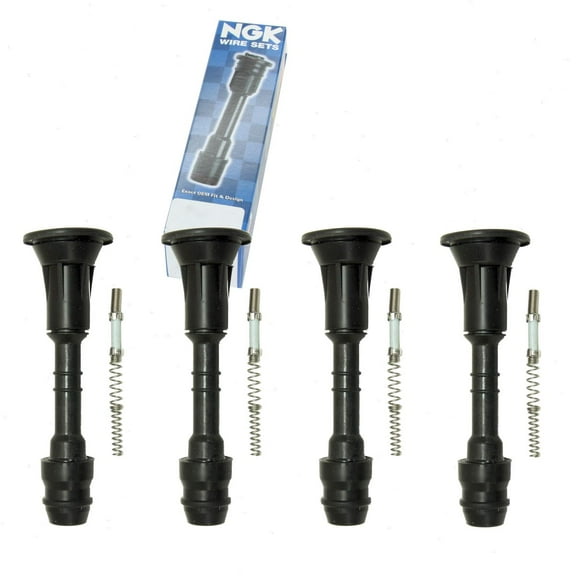 4 pc NGK Ignition Coil Boots compatible with Nissan Murano 2.5L L4 2016
