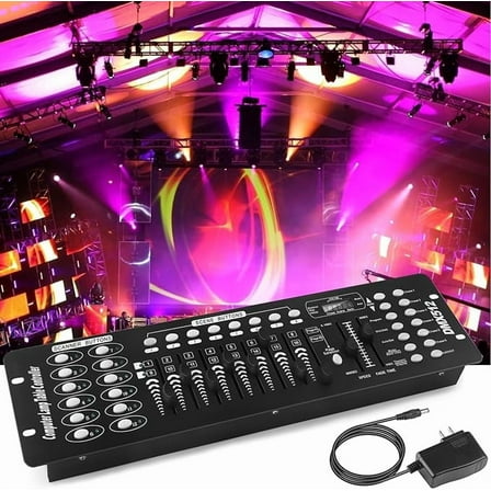 192 DMX512 Controller Use for Editing Program of Stage Lighting, DJ Controller Stage Light Controller Panel DMX Console for Party Music Show