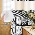 thumbnail image 4 of No Hook Shower Curtain, Palm Tree Monstera Shower Curtains for Bathroom with See Through Top Window, Black White Leaf Boho Botanical Tropical Waterproof & Washable Bath Curtain Stand Up Stall 36"x72", 4 of 9