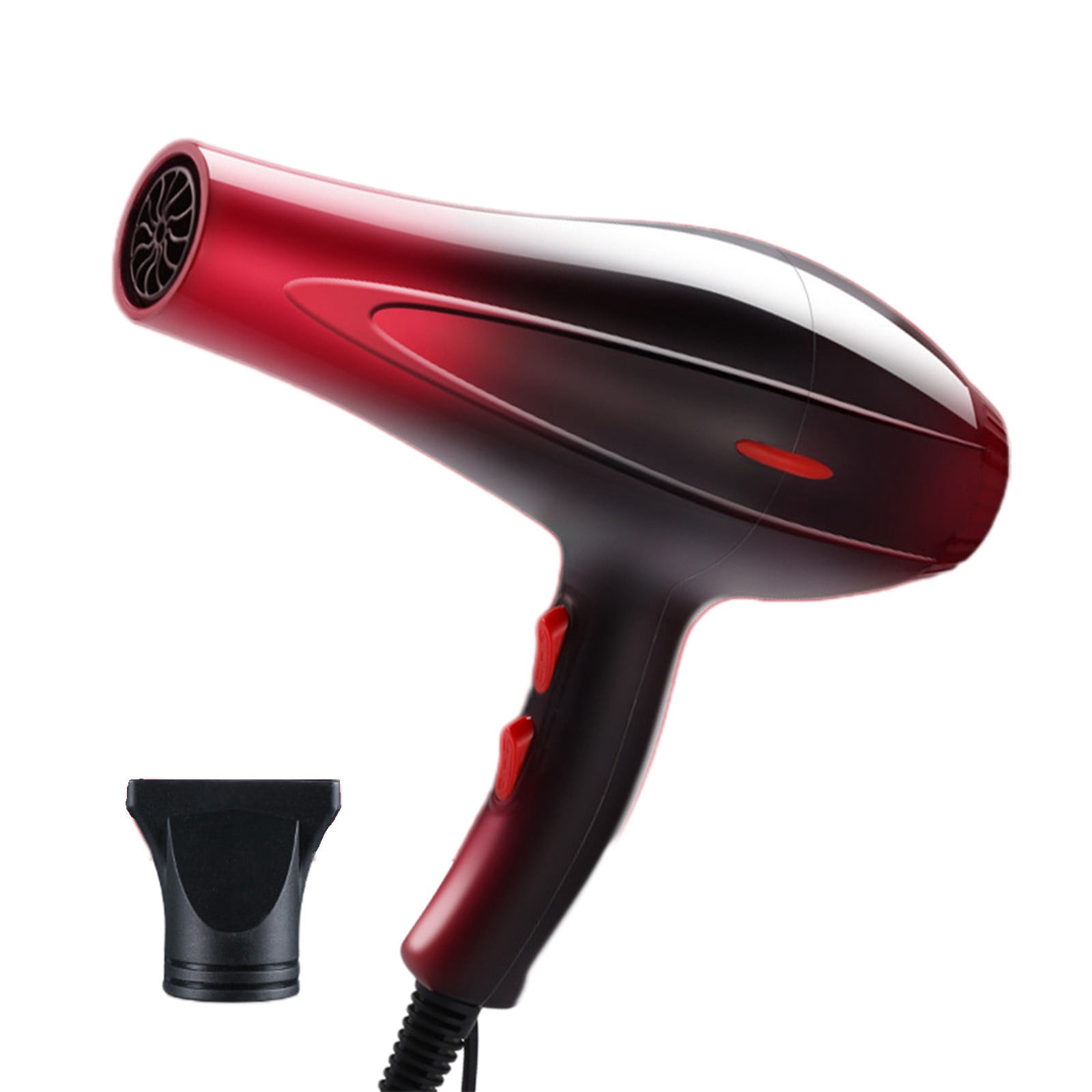 Iumwxz 110V Hair Dryer for Women and Men with 5 Heat Settings, Fast Drying High Power Motor and Concentrator Attachment, Compact Design for Home Salon Gym Travel