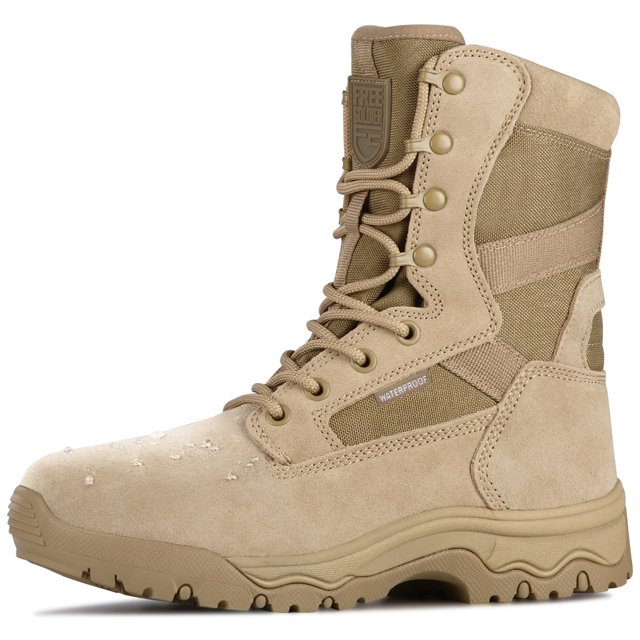 Botas Tácticas FREE SOLDIER Livianas de Combate 20 cm 10W para Hombre