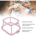 thumbnail image 3 of HUGFEGWE Embroidery Hoop Frame Stand for Needlework, 6-9in Double Layer Embroidery Frame Stitch Hoop Stand Adjustable Integrated Needlework Holder Tool for Desktop Easy to Install (Light U2537-4902, 3 of 9