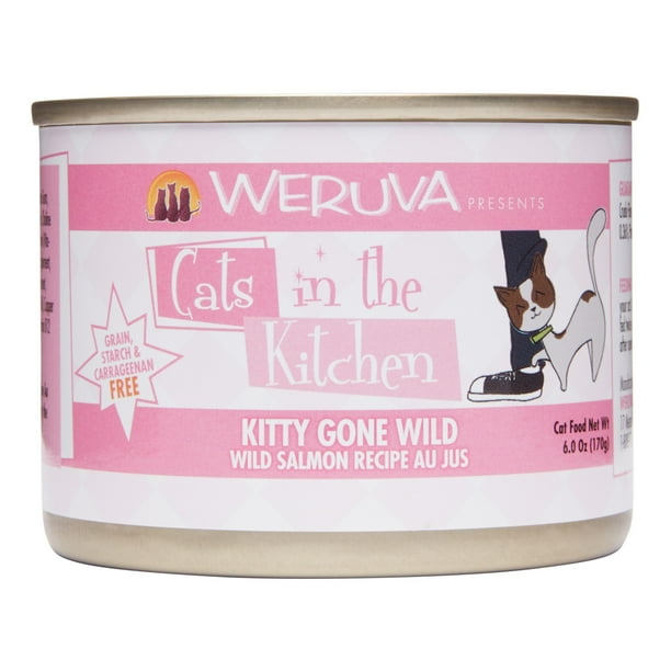 (24 Pack) Weruva Cats in the Kitchen Kitty Gone Wild Wild Salmon Grain