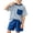 Bleu2026 Ensembles11, variante sur oelaio Ensemble d'Été pour Tout-Petit Garçon Fille 2 Pcs T-Shirt Rayé et Short Ensemble de Vêtements Doux et Respirants Mélange de Coton Tenue de Jeu Rouge 1-2 Ans