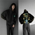 thumbnail image 3 of Anime personality trendy loose hooded pullover sweatshirt, 3 of 6