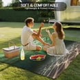 thumbnail image 4 of Dark Green Ocean Waves Outdoor Rug for Patio/Deck/Porch, Non-Slip Large Area Rug 5 x 8 Ft, Summer Beach Coastal Abstract Indoor Outdoor Rugs Washable Area Rugs, Reversible Camping Rug Carpet Runner, 4 of 8