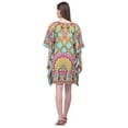 thumbnail image 4 of Gypsie Blu Women Tunics Dress Short 3/4 Sleeves Caftans for Ladies Casual Dresses, 4 of 5