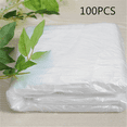 thumbnail image 2 of 100Pcs Disposable Plastic Couch Cover Bedspread SPA Massage Treatment Table Sheets Transparent Beauty Bed, 2 of 6