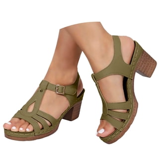 Zamikoo Women's Strappy Stiletto Heeled Sandals - 3.5 Inch Square Open Toe Ankle Strap High Heels For Weddings, Parties