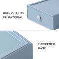 thumbnail image 3 of 2 Pack Stackable Desk Organizer with Drawer Desktop Storage Box for Office Supplies, Pens, Makeup, Letters, 20*19*8cm, 3 of 5