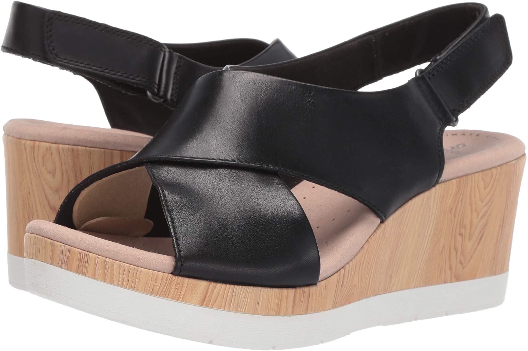CLARKS Women's Cammy Pearl Wedge Sandal 