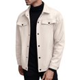 thumbnail image 3 of Men's Autumn Winter Woolen Jacket Casual Business Short Trend Coat, 3 of 6