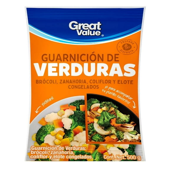 Guarnición de verduras Great Value congelados 500 g