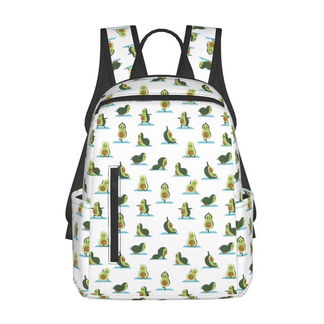 Balery Cute Avocado Yoga Mochila ligera para hombre y mujer: duradera e impermeable, ideal para la escuela, el trabajo, viajes y uso diario.