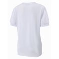 thumbnail image 5 of Womens Casual Cropped T Shirts V Neck Swiss Dot Puff Sleeve Crop Tops Summer Loose Basic Tees Tshirts, 5 of 5
