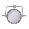 Retro Dot Collection Wall Mounted Swivel Make-Up Mirror 8 Inch Diameter with 3X Magnification