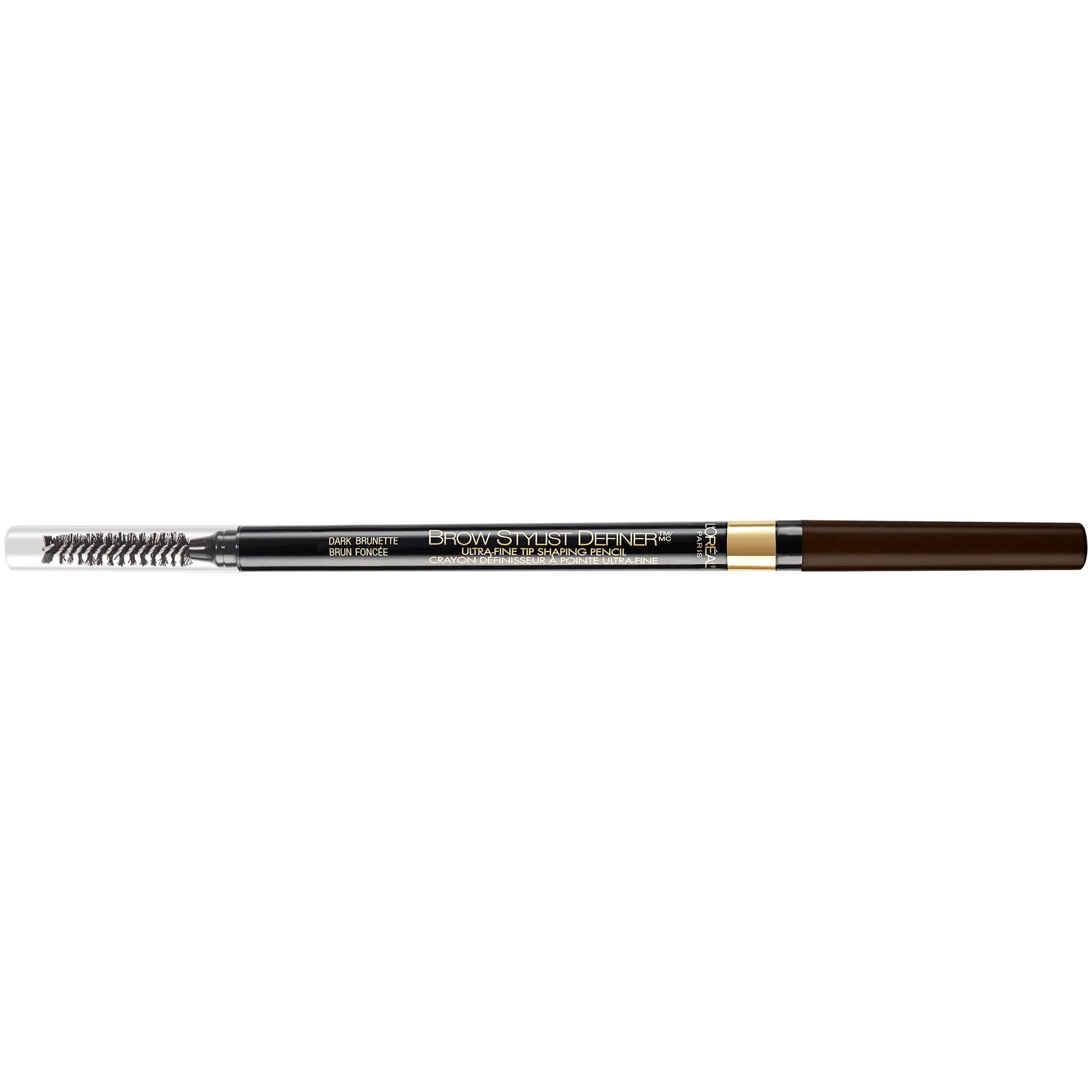 (2 pack) L'Oreal Paris Brow Stylist Definer Waterproof Mechanical Eyebrow Pencil, Dark Brunette