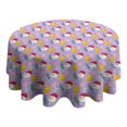 thumbnail image 4 of Christmas Round Tablecloth 60x60in(153x153cm) – Waterproof Polyester Table Cover with Full Print Design, Wrinkle Resistant & Washable for Kitchen Dining Party Decor, 4 of 6