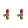 thumbnail image 1 of 2X Válvula de CA R410 Junta de Llenado de 1/4 Pulgada Válvula de Refrigerante de A/C Reparación de Aire Acondicionado y Adaptador de Seguridad de Fluoruro C, 1 of 8