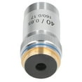 thumbnail image 1 of 40X High Magnification Achromatic Microscope Objective Lens with Spring Protection - RMS Standard 20.2mm Interface, Brass Chrome-Plated, Anti-Corrosion, High Transmittance Coating for Clear Imaging,, 1 of 6