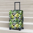 thumbnail image 5 of Uemuo Football Doodle Printed Washable Luggage Cover - Fashion Suitcase Protector Fits 18-32 Inch Luggage -Small, 5 of 9