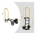 thumbnail image 2 of Hand Truck Dual Purpose 2 Wheel Dolly Cart and 4 Wheel Push Cart w/ Swivel Wheel, 2 of 8
