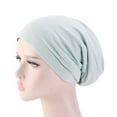 thumbnail image 5 of American Notions Women's Satin Silk Lined Sleep Cap, Slouchy, Turban, Baggie, Yoga Beanie, Chemo Hat, Night Sleepwear, for Teens, Adults (Multi-color ), 5 of 6