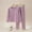 Purple, variant on FJHNGBDH Girls Pajamas Set Solid Color Kids Boys Warm Plus Baby Big Children'S Long Sleeve Round Neck Pjs 2-Piece Sleepwear 18-24 Months