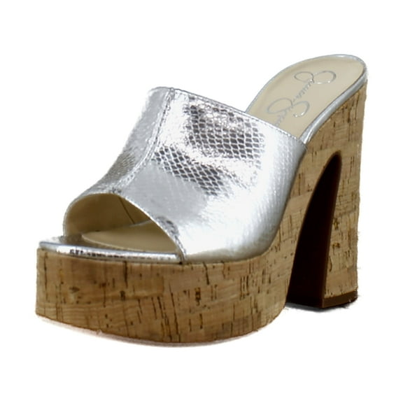 Jessica Simpson Xona Women's Heels Silver Size 9.5 M