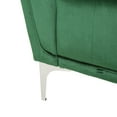 thumbnail image 6 of Noble House Emilio Velvet Sofa, Emerald, Silver, 6 of 8